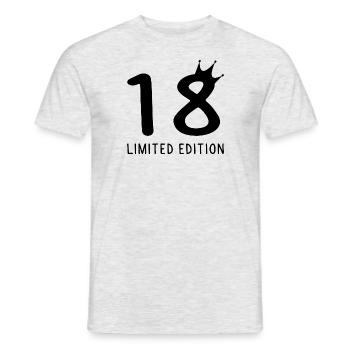 18th Birthday Gift Limited Edition - Men's T-Shirt - heather grey - Front - AI Model Male 178 dark (178cm)