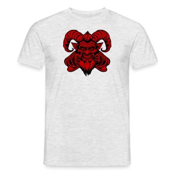 krampus - Men's T-Shirt - heather grey - Front - AI Model Male 178 dark (178cm)