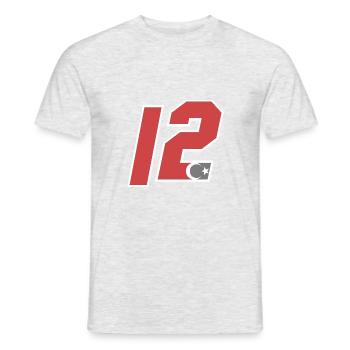 Bing oil - Men's T-Shirt - heather grey - Front - AI Model Male 178 dark (178cm)