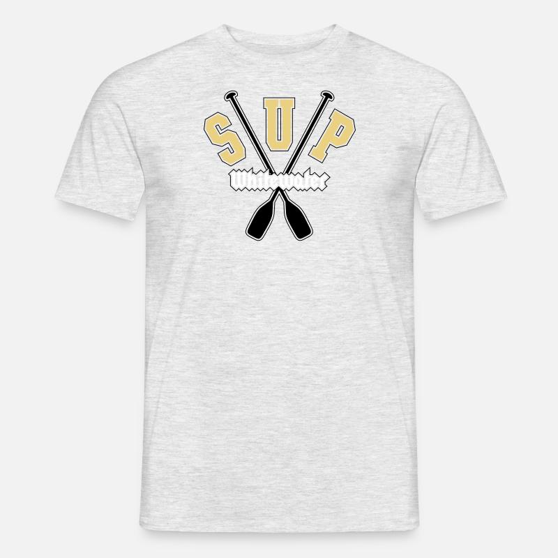 SUP whitewater - Männer T-Shirt - Grau meliert