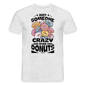 Donut Sweets Donuts Food Baker Gift - Men's T-Shirt - heather grey - Front - AI Model Male 178 dark (178cm)