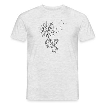 Pusteblume Fairy Magic Fairy Cute Kids Nature - Men's T-Shirt - heather grey - Front - AI Model Male 178 dark (178cm)