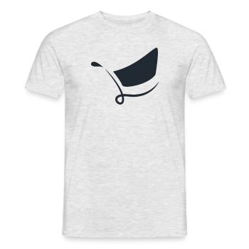 unique by @hasnat - Men's T-Shirt - heather grey - Front - AI Model Male 178 dark (178cm)
