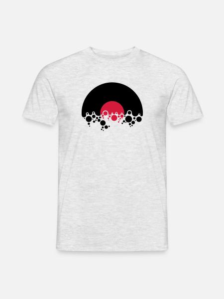 Record Bubbles - Men's T-Shirt - heather grey