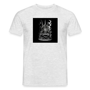 The throne of the fallen sovereign - Men's T-Shirt - heather grey - Front - AI Model Male 178 dark (178cm)