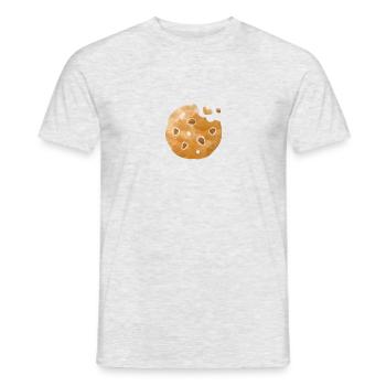 Wassermal „Keks“ Design. - Männer T-Shirt - Grau meliert - Vorne - AI Model Male 178 dark (178cm)