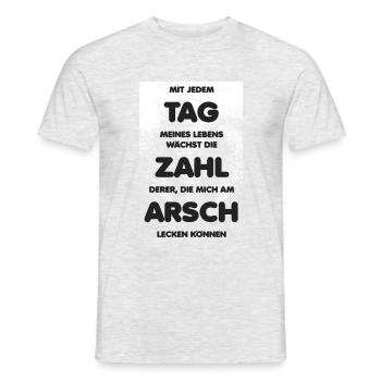 Elefantenarsch arschlecken - Männer T-Shirt - Grau meliert - Vorne - AI Model Male 178 dark (178cm)