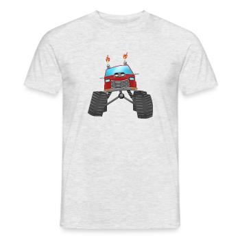 Monstertruck - Männer T-Shirt - Grau meliert - Vorne - AI Model Male 178 dark (178cm)