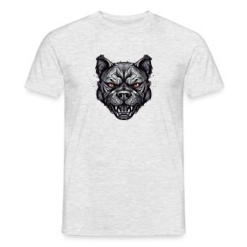 Pitbull - Männer T-Shirt - Grau meliert - Vorne - AI Model Male 178 dark (178cm)