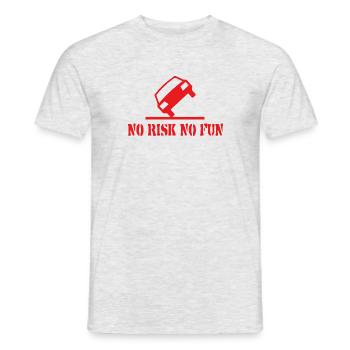 Pas de risque pas de plaisir drôle cadeau tuning voiture - T-shirt homme - gris chiné - Devant - AI Model Male 178 dark (178cm)