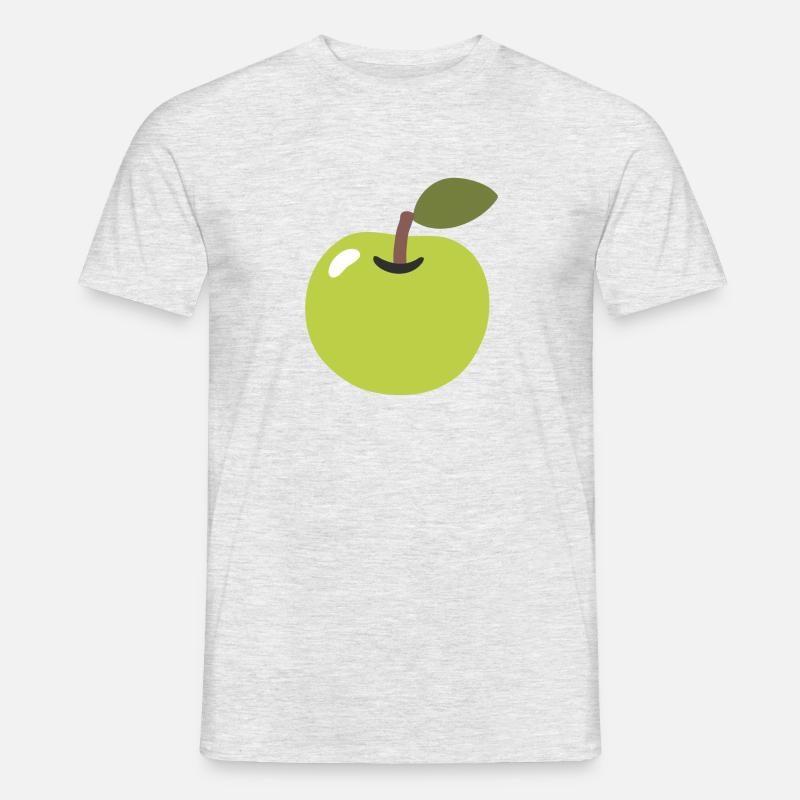 Apfel - Männer T-Shirt - Grau meliert