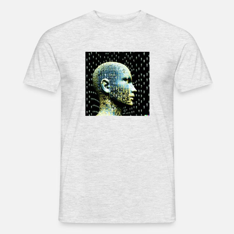 Künstliche Intelligenz - Männer T-Shirt - Grau meliert