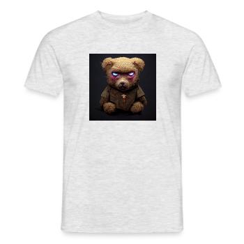 Bad Teddy - Männer T-Shirt - Grau meliert - Vorne - AI Model Male 178 dark (178cm)