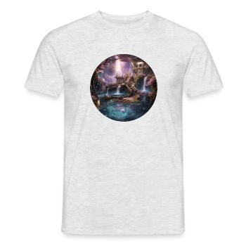 Enveloping star spells - Men's T-Shirt - heather grey - Front - AI Model Male 178 dark (178cm)