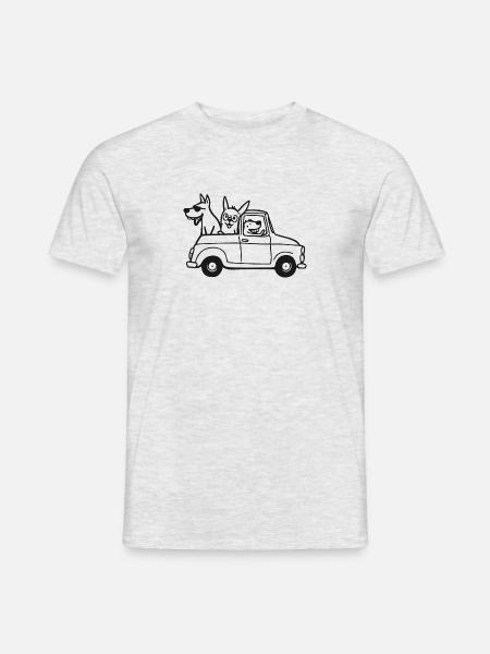 Dog club - Männer T-Shirt - Grau meliert