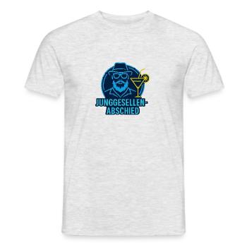 JGA Männer - Männer T-Shirt - Grau meliert - Vorne - AI Model Male 178 dark (178cm)