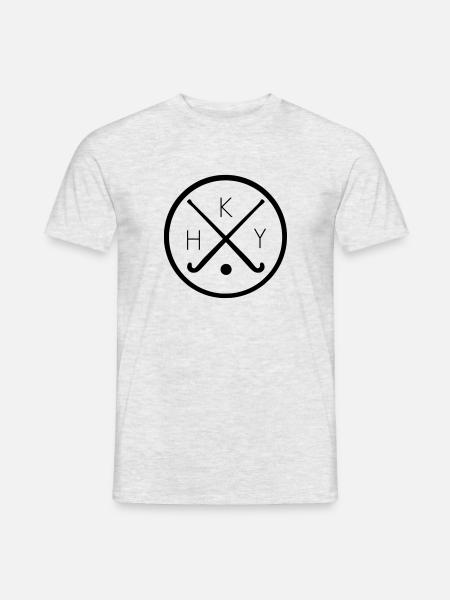 Field hockey logo - Men's T-Shirt - heather grey