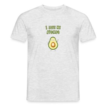 J'aime le cadeau d'avocat - T-shirt homme - gris chiné - Devant - AI Model Male 178 dark (178cm)