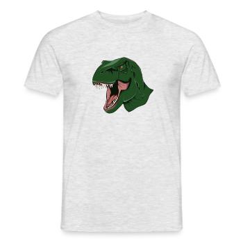 Dinosaurier - Männer T-Shirt - Grau meliert - Vorne - AI Model Male 178 dark (178cm)
