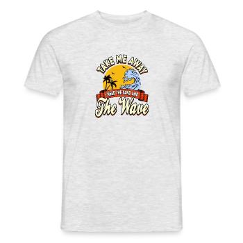 Chemise d'été cool 2018 - T-shirt homme - gris chiné - Devant - AI Model Male 178 dark (178cm)