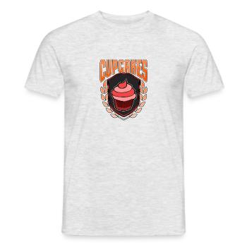 Nice cupcake shirt - Men's T-Shirt - heather grey - Front - AI Model Male 178 dark (178cm)