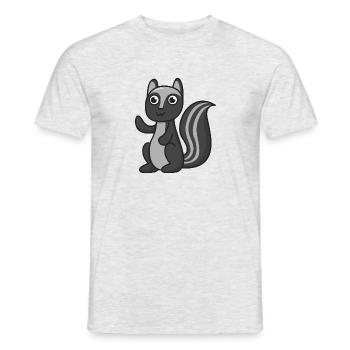 Skunk Cartoon cadeau animaux animaux Nature animaux - T-shirt homme - gris chiné - Devant - AI Model Male 178 dark (178cm)