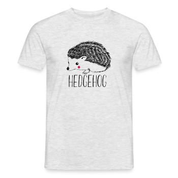 Hedgehog - Men's T-Shirt - heather grey - Front - AI Model Male 178 dark (178cm)