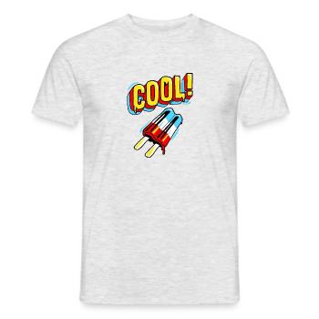 JR Cool - Männer T-Shirt - Grau meliert - Vorne - AI Model Male 178 dark (178cm)