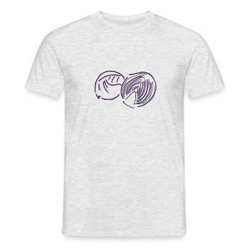 Chou rouge - T-shirt homme - gris chiné - Devant - AI Model Male 178 dark (178cm)