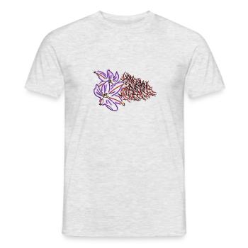 saffron - Men's T-Shirt - heather grey - Front - AI Model Male 178 dark (178cm)