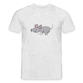 mouse - Men's T-Shirt - heather grey - Front - AI Model Male 178 dark (178cm)