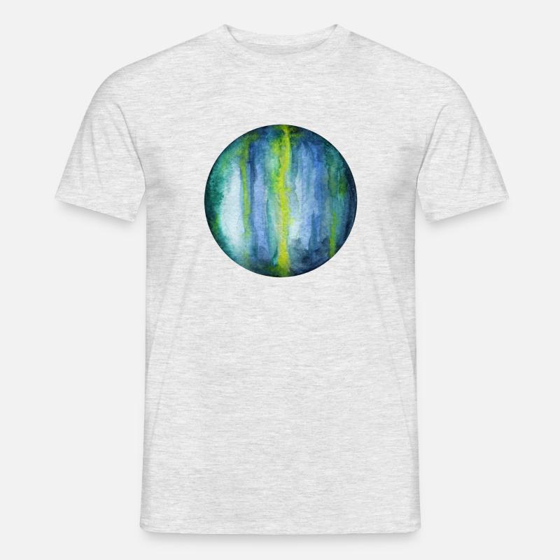 Uranus - Männer T-Shirt - Grau meliert