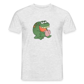 frog - Men's T-Shirt - heather grey - Front - AI Model Male 178 dark (178cm)