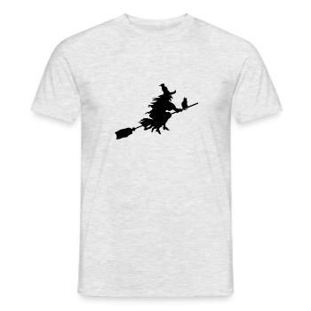 Hexenbesen - Männer T-Shirt - Grau meliert - Vorne - AI Model Male 178 dark (178cm)