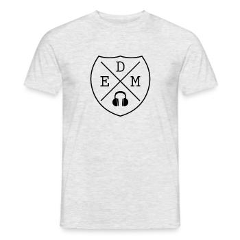 Electro Techno Rave - T-shirt homme - gris chiné - Devant - AI Model Male 178 dark (178cm)