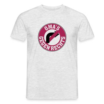 Grand-mère contre droit interdit de tourner 2-coloré - T-shirt homme - gris chiné - Devant - AI Model Male 178 dark (178cm)
