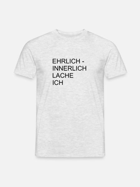 Innerlich lache ich - Männer T-Shirt - Grau meliert