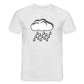 soleil arc-en-ciel nuages soleil météo cloud40 - T-shirt homme - gris chiné - Devant - AI Model Male 178 dark (178cm)
