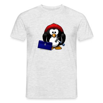 Penguin Artisans - T-shirt homme - gris chiné - Devant - AI Model Male 178 dark (178cm)