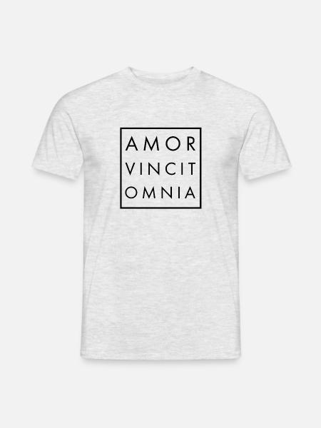Amor vincit omnia N - Men's T-Shirt - heather grey