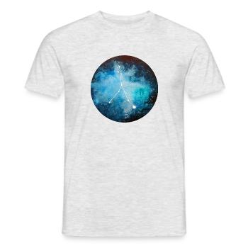 star sign Cancer - Men's T-Shirt - heather grey - Front - AI Model Male 178 dark (178cm)