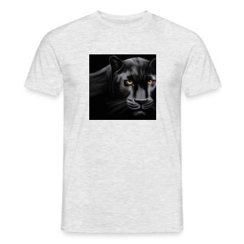 Panthère noire - T-shirt homme - gris chiné - Devant - AI Model Male 178 dark (178cm)