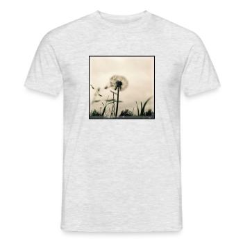 Pusteblume - Männer T-Shirt - Grau meliert - Vorne - AI Model Male 178 dark (178cm)