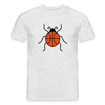 basketball sport club basket ball ladybug kle - Men's T-Shirt - heather grey - Front - AI Model Male 178 dark (178cm)