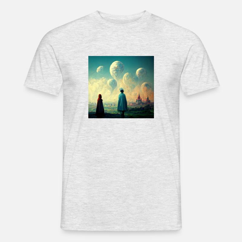 Never walk alone - Männer T-Shirt - Grau meliert