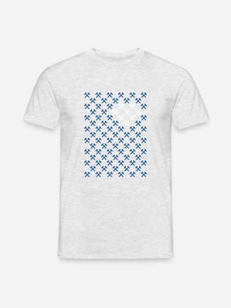 Ruhrgebiet Liebe - Männer T-Shirt - Grau meliert
