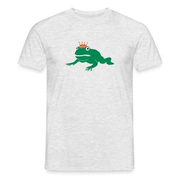 grumpy frog prince - T-shirt homme - gris chiné - Devant - AI Model Male 178 dark (178cm)