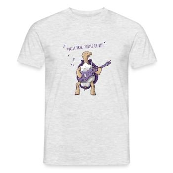 Turtle rain - Männer T-Shirt - Grau meliert - Vorne - AI Model Male 178 dark (178cm)