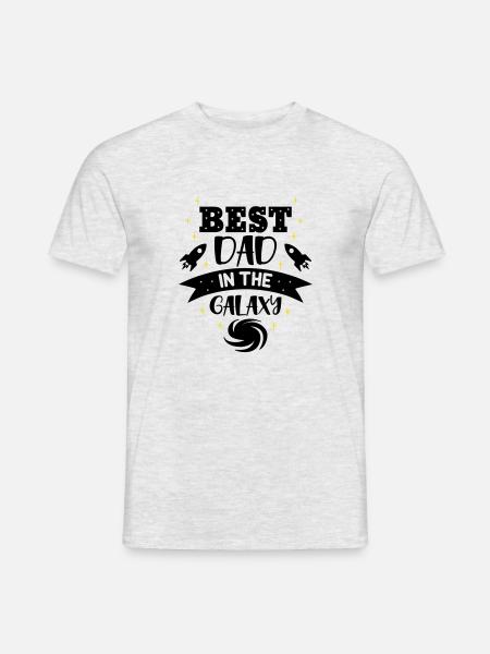 Best dad in the galaxy - Men's T-Shirt - heather grey