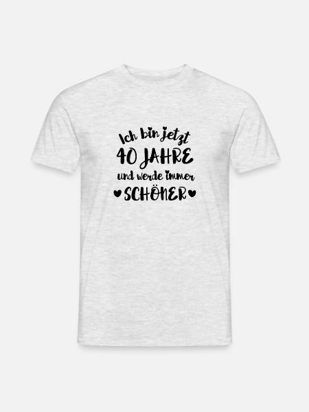40th birthday - Men's T-Shirt - heather grey